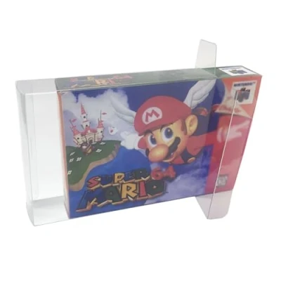 Afbeelding van TRIPHKAR 10 Pièces Transparent Boitier Protection de Rangement étui pour Nintendo SNES N64 Cartouche