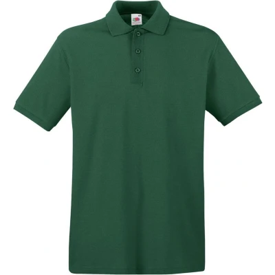 Afbeelding van Fruit Of The Loom Premium Heren Poloshirt Met Korte Mouwen (Bottle Groen)