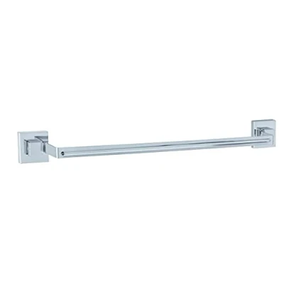 Afbeelding van WENKO Uno Quadro Handdoekhouder voor badkamer, wandmontage, handdoekstang Vacuum Loc®, bevestiging zonder boren, herpositioneerbaar en afneembaar resten, roestvrij staal, 60,5 x 6 7 cm,