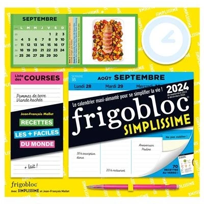 Image de Frigobloc Hebdomadaire 2024 Simplissime (de sept. 2023 à dec. 2024)