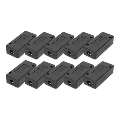Image de DIGITUS Boîtier de raccordement câbles montrable encastrable, montable en surface CAT 7 blindé (pack 10)