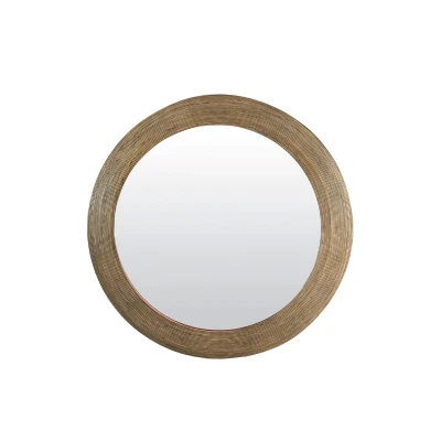 Afbeelding van Piedre spiegel Ø109,5 cm rotan naturel