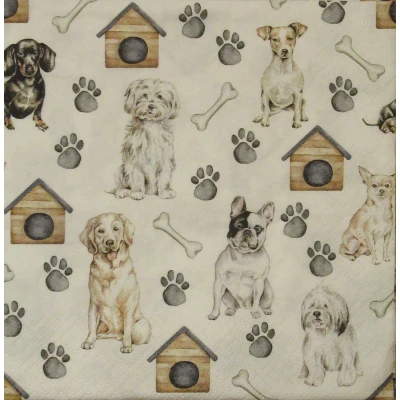 Afbeelding van Servetten Pet Dogs 33 x cm