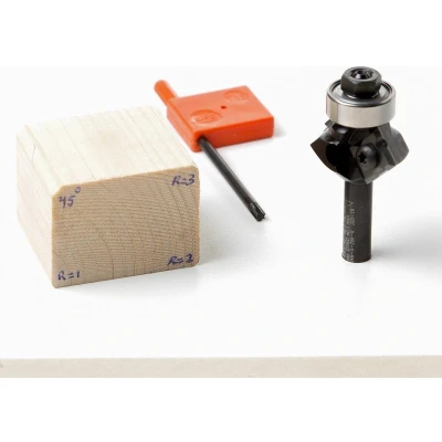 Afbeelding van Trasco Hm keermesfase/afrondfrees 45graden R1/2/3 D12
