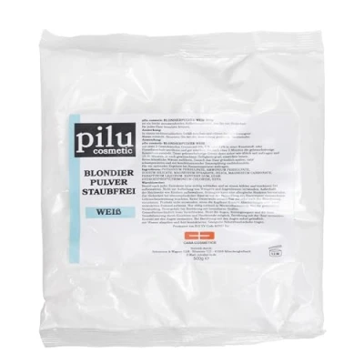 Afbeelding van pilu cosmetic Zak met 500 g blauw bleekpoeder, stofvrij, zachte blonding, lichter tot 7 tinten, ultrasterk, anti vergeling
