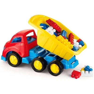 Afbeelding van Dolu JumBlocks met Maxi Truck 50 delig