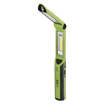 Afbeelding van EMOS P4535 Externe oplaadbare led werklamp, haak en 4 magneten, 670 lm, bereik 40 m, 2200 mAh batterij met 10 uur batterijduur, USB kabel, 3 verlichtingsmodi, groen
