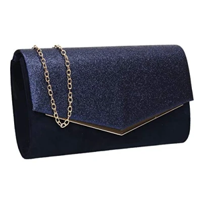 Afbeelding van Swankyswans , Dames clutch Eén maat, Navy Blauw