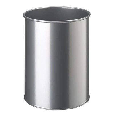 Afbeelding van Papierbak Durable 3301 23 15liter rond zilver