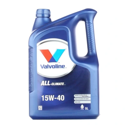 Afbeelding van Valvoline All Climate 15W 40 5L Motorolie 872786 VOLKSWAGEN: Golf 5, Polo IV Hatchback, 4, MERCEDES BENZ: E Class Saloon, C Saloon