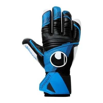 Afbeelding van Uhlsport Soft HN Comp Black Fluo Blue Keepershandschoenen Maat 4