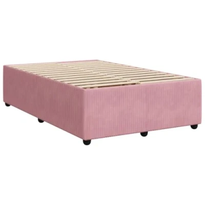 Afbeelding van vidaXL Bedframe fluweel roze 120x190 cm