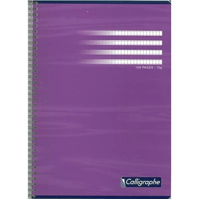 Afbeelding van Calligraphe Spiraalblok, A4, geruit, 50 vel, 70 g, verschillende kleuren, 10 stuks