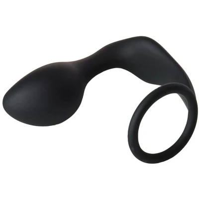 Afbeelding van FANTASSTIC ANAL PLUG WITH COCKRING BLACK