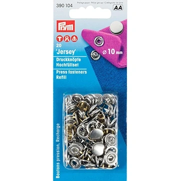 Afbeelding van Zilver Prym Jersey Navulling Tandring 10mm Knopen
