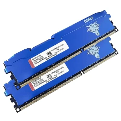 Afbeelding van Ram DDR3 16 GB (2 x 8 GB) 1866 MHz PC3 14900 Udimm CL13 Non ECC Unbuffered 1,5 V 2Rx8 Dual Rang 240 Pin Geheugen Barette Kit voor Desktop Computer (blauw)