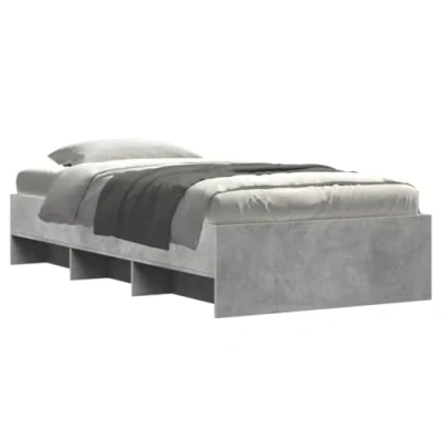 Afbeelding van vidaXL Bedframe bewerkt hout grijs sonoma eikenkleurig 90x200 cm