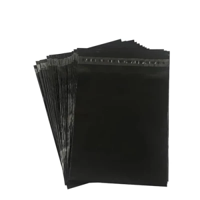 Afbeelding van huruirui Enveloppen van kunststof, verzending/verpakking Vinted/zakje verzendpakket 30 cm x 42 cm, nieuwe materialen, ondoorzichtig, manipulatiebestendig en waterbestendig, zwart, stuks