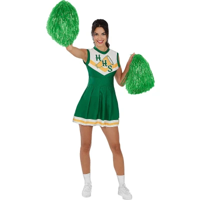 Afbeelding van Funidelia Hawkins Cheerleader Kostuum Stranger Things 4 Official Netflix voor vrouwen Films &amp; Series, Netflix, Eleven, Dustin Volwassenen Accessoire verkleedkleding en rekwisieten Halloween, carnaval feesten Maat S Groen