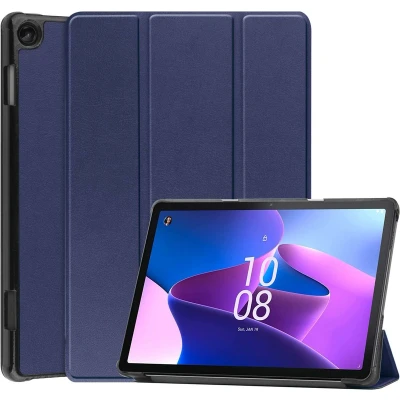 Afbeelding van iMoshion Tablet Hoes Geschikt voor Lenovo Tab M10 (3rd gen) Trifold Bookcase Donkerblauw