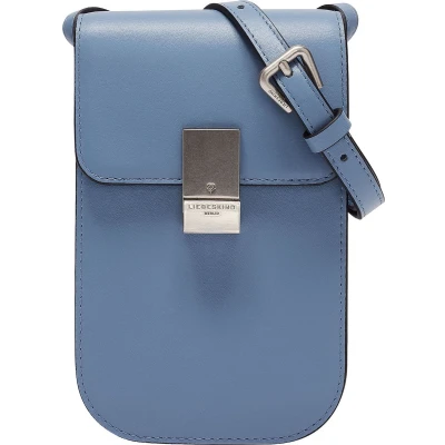Afbeelding van LIEBESKIND BERLIN Leren Schoudertas Viktoria TM Empire Mobile Pouch Cornflower Lichtblauw