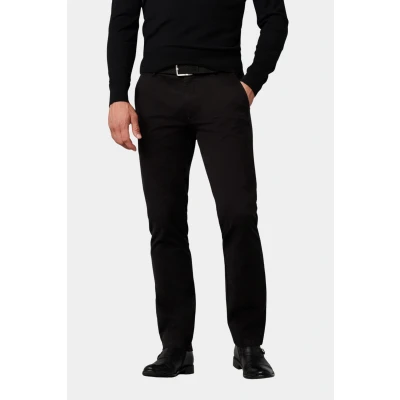 Afbeelding van Meyer Broek Roma Zwart maat 48 Heren Chino met Regular fit Pasvorm Stretch Suitable Herenkleding