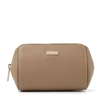 Afbeelding van make up etui dR Amsterdam tasje klein dames van 100% volnerf rundleder Ideaal voor het veilig opbergen je Mint 110631 Burro
