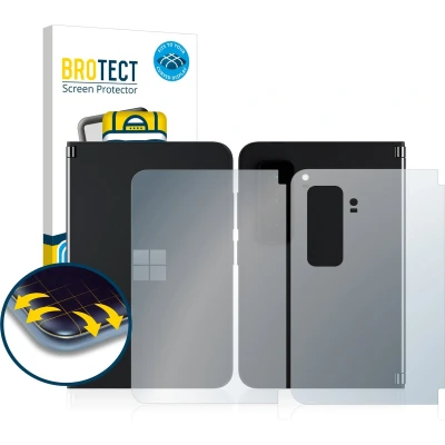 Afbeelding van BROTECT Screenprotector voor Microsoft Surface Duo 2 (Voor+Achter) Folie Beschermfolie transparant volledig dekking (2 Stuks)