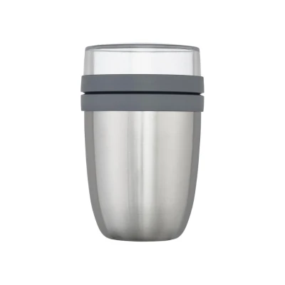 Afbeelding van Mepal Ellipse Isoleer Lunchpot 700 Ml Natural Brushed Zilver Lunchboxen &amp; Bekers