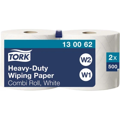 Afbeelding van Tork 130062 Premium multifunctioneel wispapier, compatibel met W1 en W2 / 2 laags, 170 m x 23,5 cm, spoelen, wit