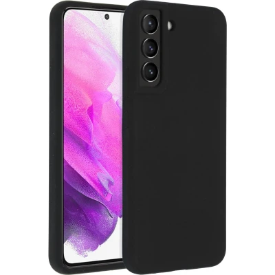 Afbeelding van Accezz Hoesje Geschikt voor Samsung Galaxy S22 Plus Siliconen Liquid Silicone Backcover Zwart