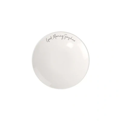 Afbeelding van Villeroy &amp; Boch Statement Good Morning Sunshine ontbijtbord 21 x 2,5 cm, wit porseleinen bord