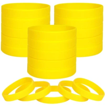 Afbeelding van LVNRIDS 100 stuks Siliconen blanco elastische armbanden voor sportfeesten,