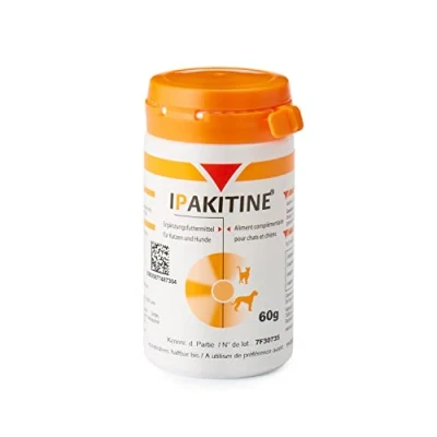 Afbeelding van Ipakitine 60 g Aanvullend diervoeder ter ondersteuning van de nierfunctie bij honden en katten