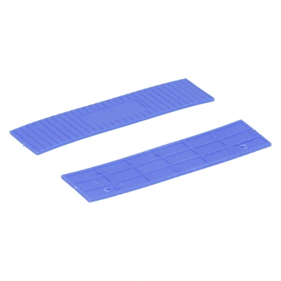 Afbeelding van Wovar Glasblokjes 26 mm breed 2 dik Blauw Per 100 stuks