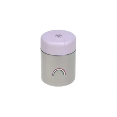 Afbeelding van Lässig bewaarbakje food jar voor babyvoeding (isothermisch bewaarpotje) Happy Rascals Heart lavender