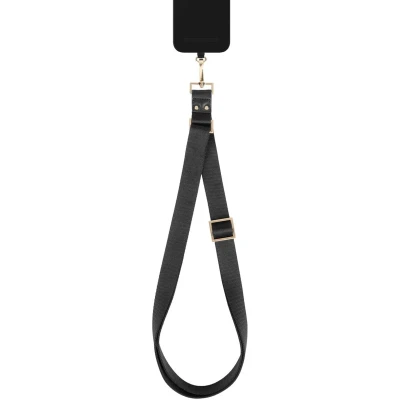 Afbeelding van iDeal of Sweden Webbing Lanyard Universal Black Gold (patch)
