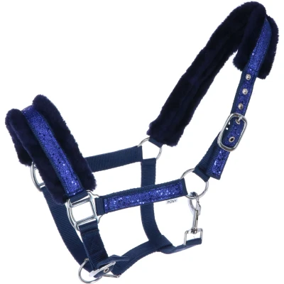 Afbeelding van HB Halster Glamour Navy Pony