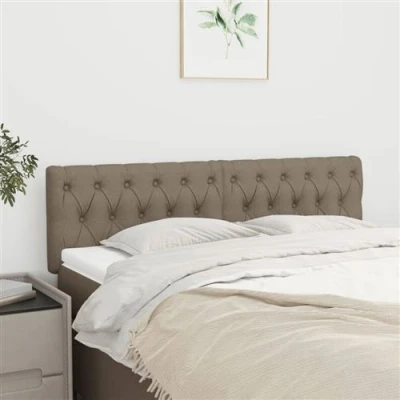Afbeelding van Hoofdborden 2 st 72x7x78/88 cm stof taupe