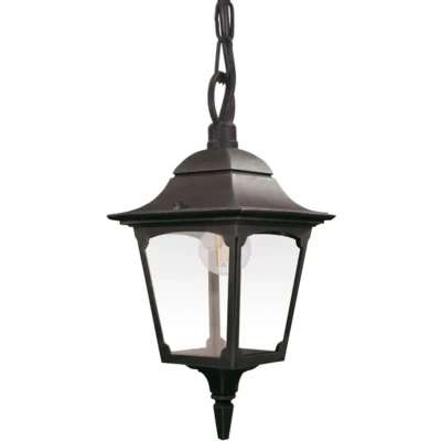 Afbeelding van Elstead Lighting LED Buiten Pendelarmatuur Chapel 1X E27 Max 60W IP44 Dimbaar Black