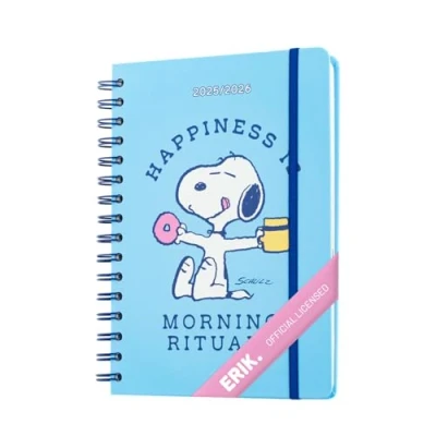 Image de Grupo Erik Agenda Scolaire Semainier 2025 2026 Snoopy Format A5, Papeterie Ado, Fournitures Scolaires, Fille