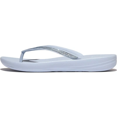 Afbeelding van Fitflop Iqushion Ombre Sparkle Teenslippers, Dames, Maat: 38, Skywash blue Kunststof