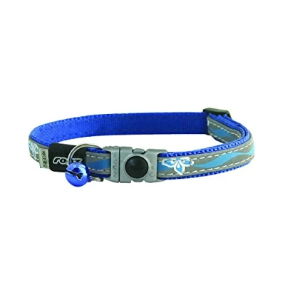 Afbeelding van Rogz Kattenhalsband NightCat Blue Floral