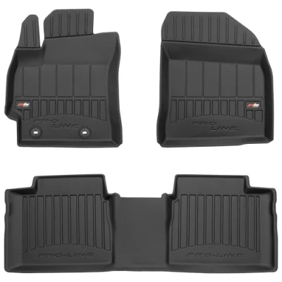Afbeelding van M MOTOS Rubberen vloermatten voor Toyota Corolla XI 2013 2019, verbeter je reiscomfort met de zwarte 3D antislip mat auto, alle weersomstandigheden, bescherming tegen vuil