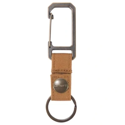 Afbeelding van Carhartt Unisex volwassen nylon sleutelhanger met zelfborgende clip (bruin) Eén maat, Eend van (Carhartt Brown)