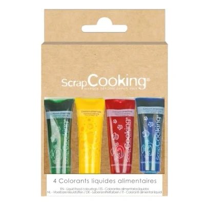 Afbeelding van ScrapCooking Vloeibare Voedselkleurstoffen Set/4