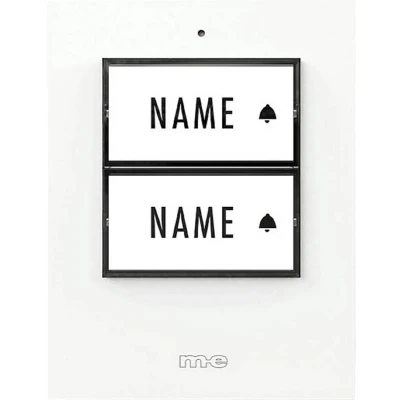 Afbeelding van m e modern electronics 41357 Zender voor Draadloze deurbel Verlicht, Met naambord