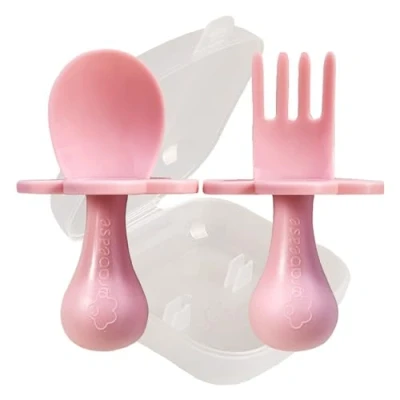Afbeelding van Grabease Eerste kinderbestek blush Roze