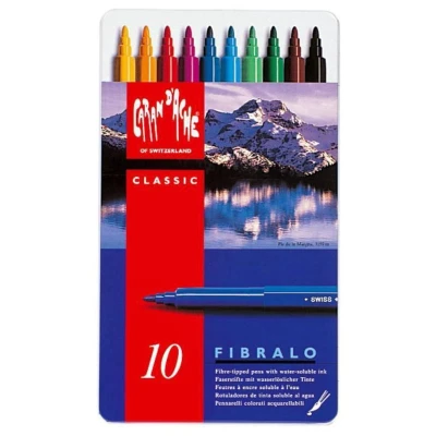 Afbeelding van FIBRALO STIFTEN, metalen doos, 10 kleuren
