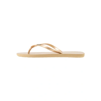 Afbeelding van Roxy VIVA IV Teensandalen, Dames, Maat: 41, Metallic gold Kunststof